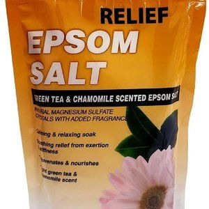 Relief Epsom Salt Green Tea & Chamomile Scented 1 LB Bags